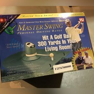 MASTER SWING PERSONAL DRIVING RANGE NEW NEVER USED ORIG OWNER GOLF INDOOR OUTDR